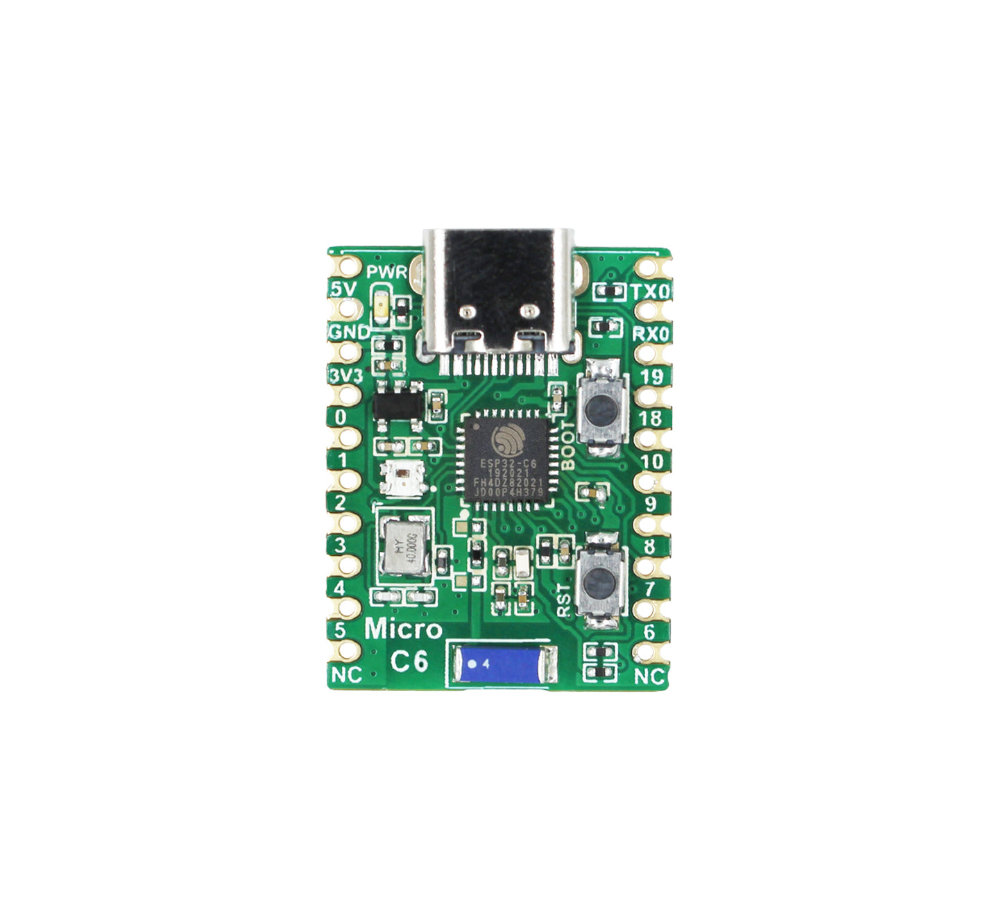 ESP32-C6 Microcontroller, WiFi 6 Development Board, 160MHz Single-core  Processor, ESP32-C6-WROOM-1-N8 Module, Supports USB And UART Development