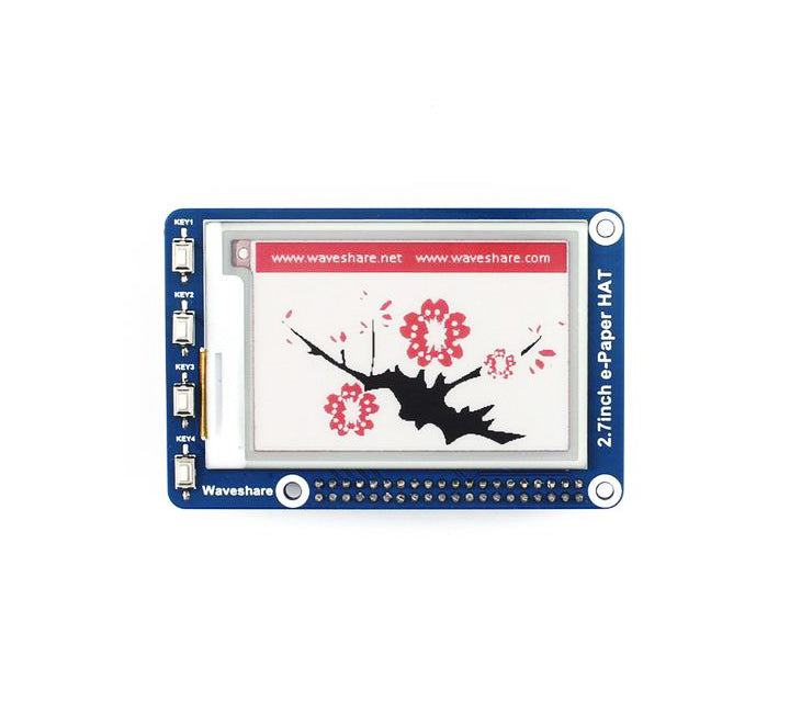 2.7inch e-Paper E-Ink Display HAT For Raspberry Pi (264x176)