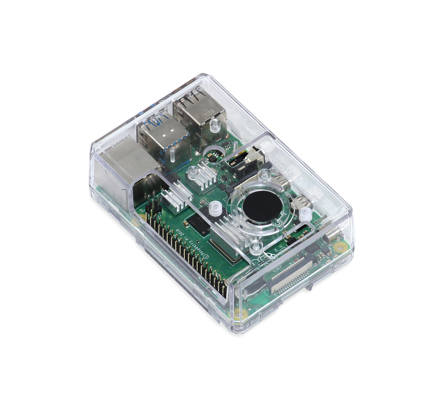 Raspberry Pi 4 Open Case with Fan