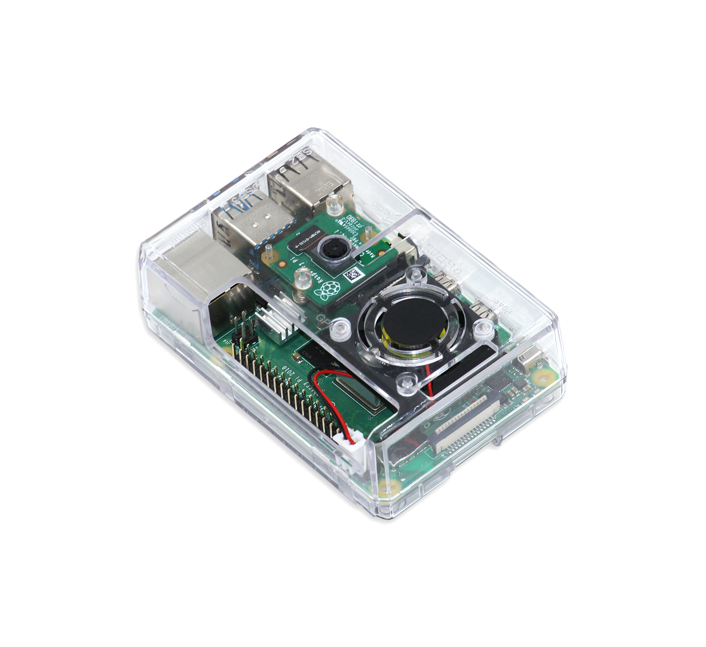 Pi 4 clear Case with Fan