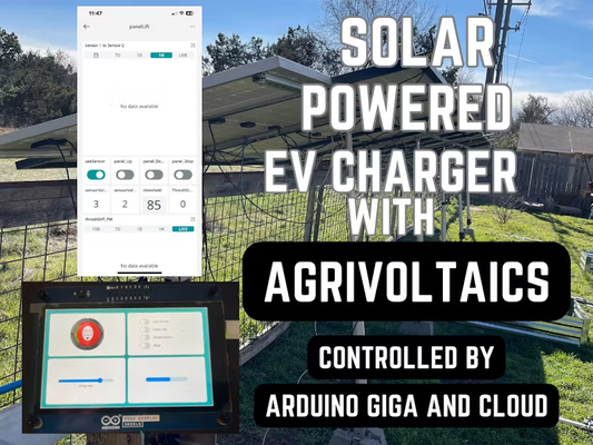 Harnessing the Sun: Arduino GIGA R1 WiFi Powers Solar EV Charging System
