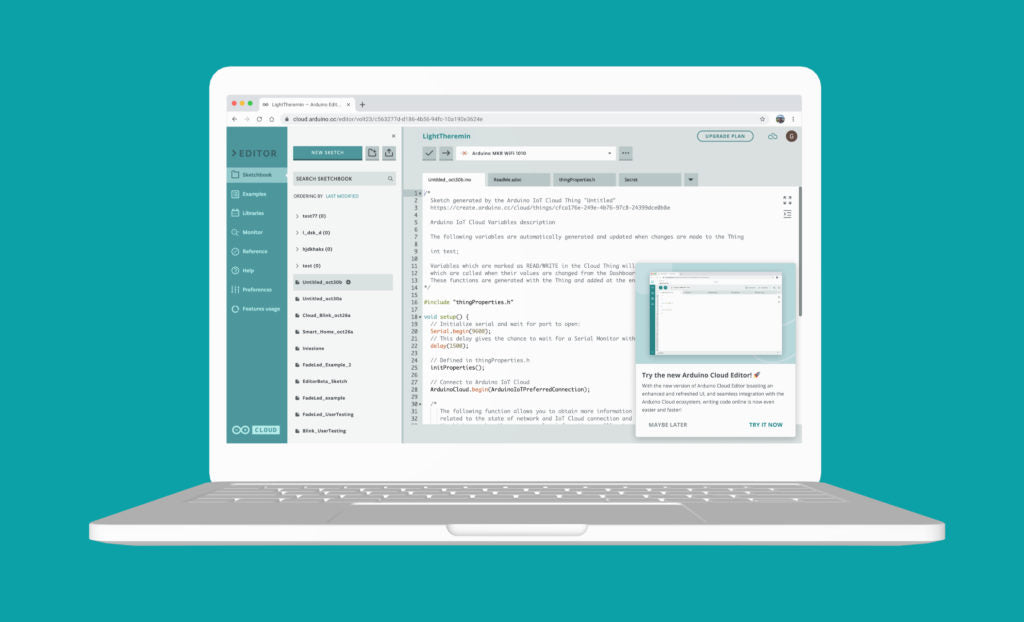 Arduino Cloud Editor Brings Seamless Workflow to Your Browser
