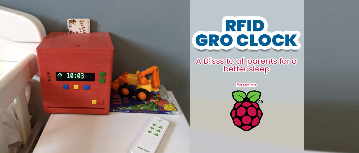 DIY Raspberry Pi Based RFID GRO Clock | Raspberry Pi Projects