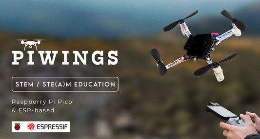 PiWings 2.0 - Raspberry Pi Pico & ESP-based Flight Controller designed exclusively for STEM education and drone enthusiasts