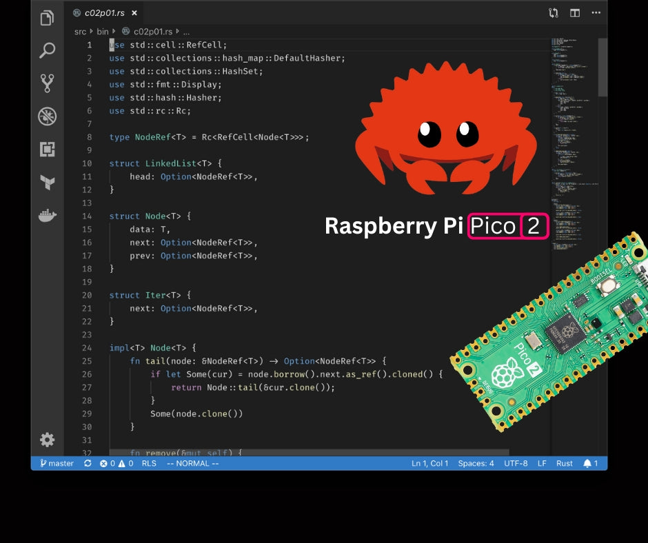 Using the Rust Programming Language on the Raspberry Pi Pico 2 RP2350