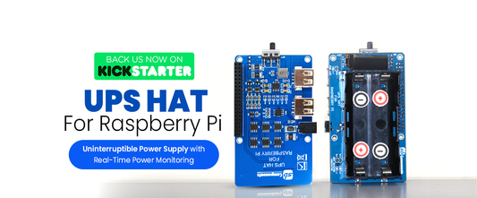 Uninterruptible Power Supply (UPS) HAT For Raspberry Pi, Stable 5V Power Output