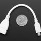 USB OTG Host Cable - MicroB OTG Male to A Female