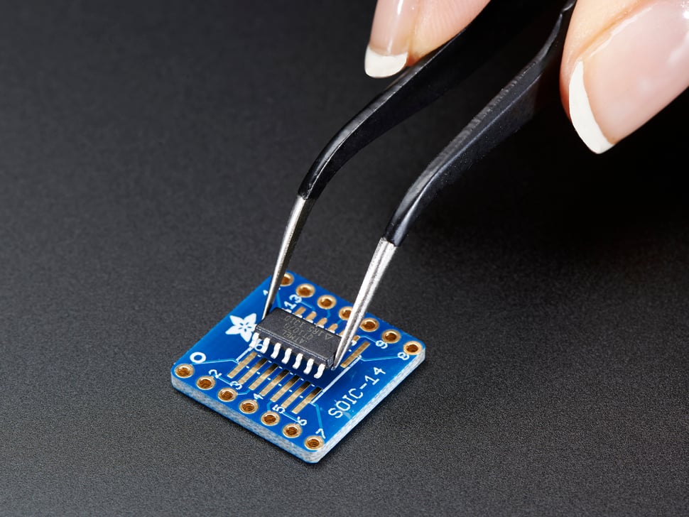 SMT Breakout PCB for SOIC-14 or TSSOP-14 - Pack of 6