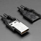 USB DIY Connector Shell - Type A Male Plug