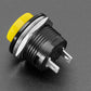 16mm Panel Mount Momentary Pushbutton - Yellow