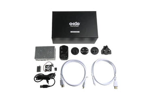 OKdo Raspberry Pi 4 Model B Starter Kit (without SBC), NOOBS 3.1.1, Case with Fan, Cables, Heat Sinks