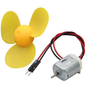 DC Motors for Arduino Hobby Projects DIY with fan and male wires