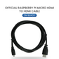 Raspberry Pi Micro HDMI to HDMI Cable (2M BLACK)