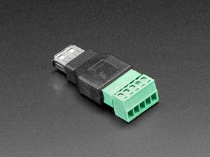 USB-A Female Socket to 5-pin Terminal Block Adapter