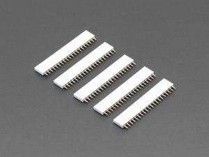 20-pin 0.1" Female Header - White - 5 Pack