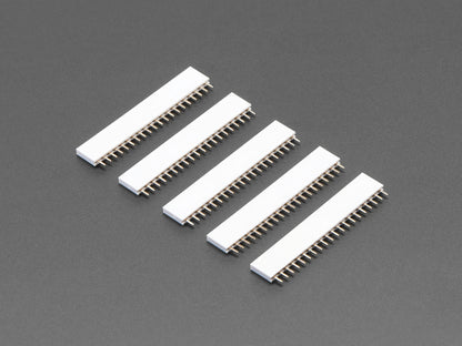 20-pin 0.1" Female Header - White - 5 Pack