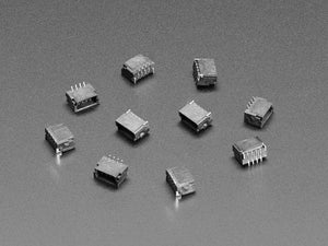 1mm 4-pin Vertical Connector - JST SH Compatible - 10 pack - Qwiic Compatible