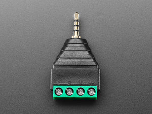 2.5mm (3/32") 4-Pole (TRRS) Audio Plug Terminal Block