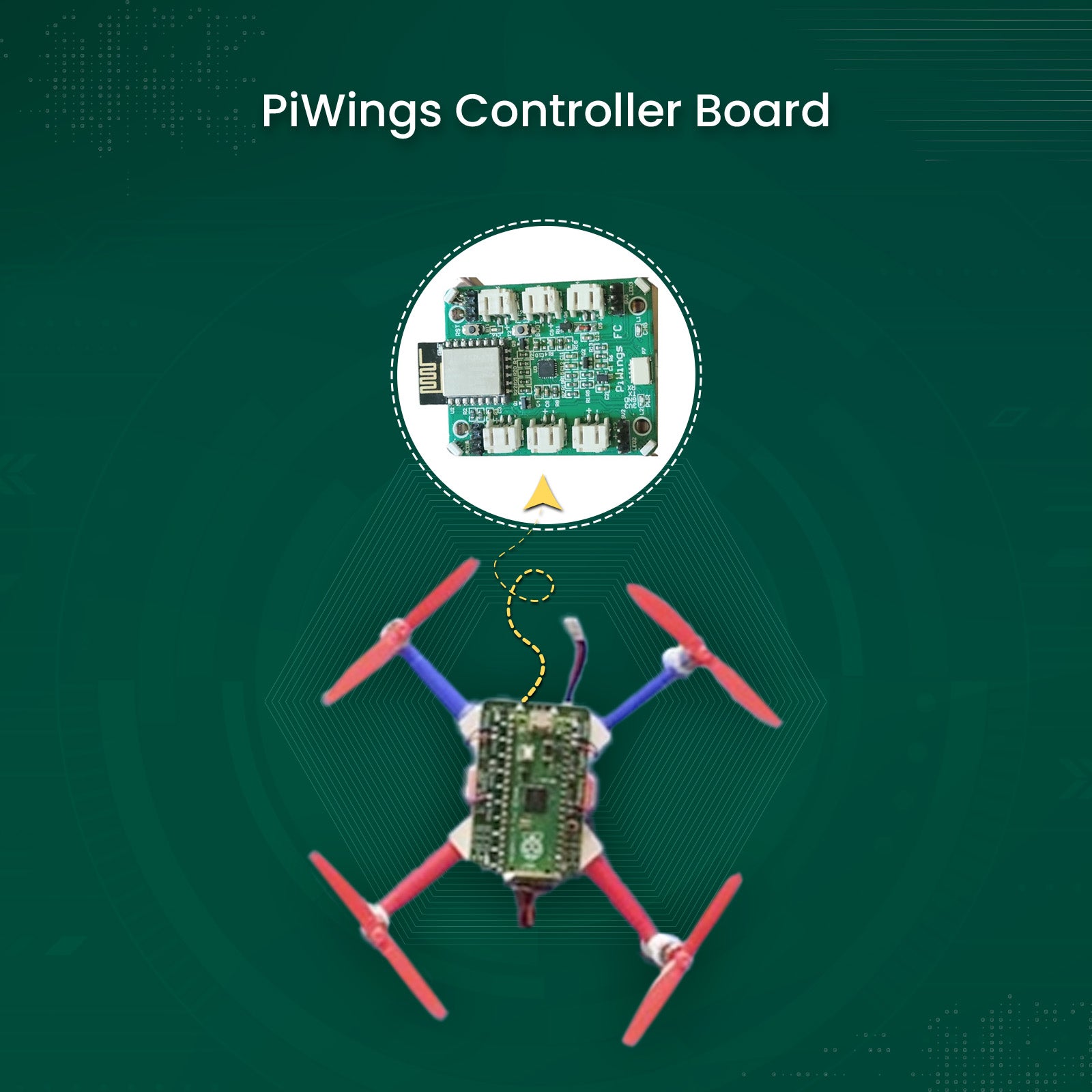 PiWings Quadcopter Drone Kit Powered by Pico