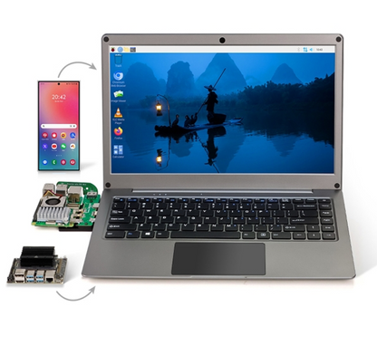 All-in-One Portable Monitor with Type-C | Phone-to-Laptop | SBC, Mini PC & Console Compatible