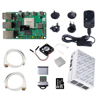 ROCK 4 Model C+ 4GB Single Board Computer Starter Kit