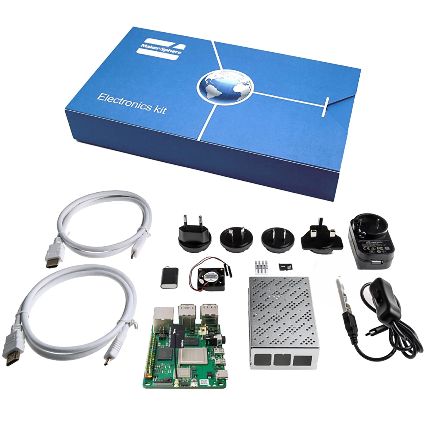 ROCK 4 Model C+ 4GB Single Board Computer Starter Kit