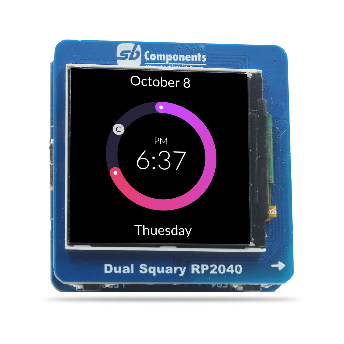 Dual Squary Display 1.54" Based On ESP32 & RP2040