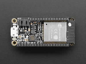 Assembled Adafruit HUZZAH32 – ESP32 Feather Board (with Stacking Headers)