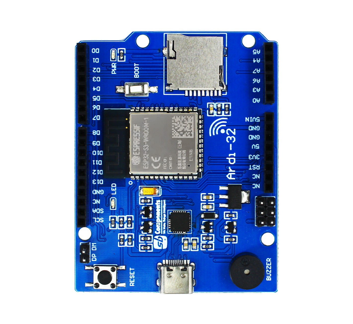 Ardi32 - Uno R3 Alternative Board Based on ESP32-S3-WROOM-1