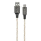 USB-A to USB Type-C cable with RGB LED Lighting (1m)