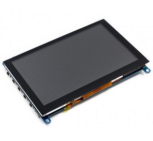 5inch HDMI LCD (G), 800x480, supports various systems, resistive touch with Speakers