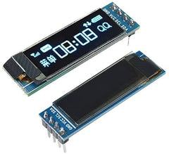 0.91" OLED Display IIC I2C DIY Blue Screen Module