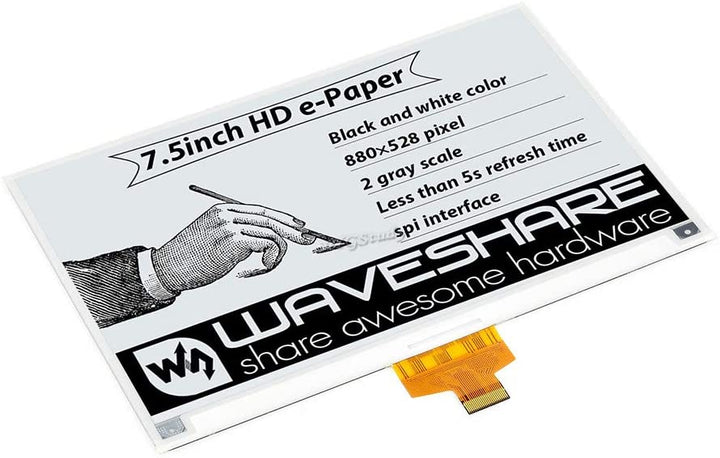 7.5" e-Paper E-Ink Raw Display