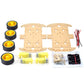 4-Wheel Robot Smart Car Chassis Kits with Speed Encoder for Raspberry Pi and Arduino
