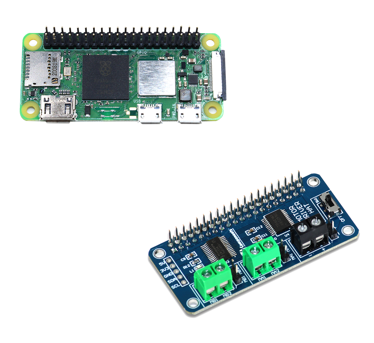 Pi Zero 2 W with Motor Driver HAT