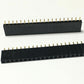 1x20 Female Pin Header Berg Connector, Black