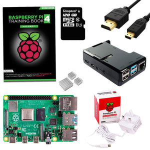 Raspberry Pi 4 Starter Kit with Training Book