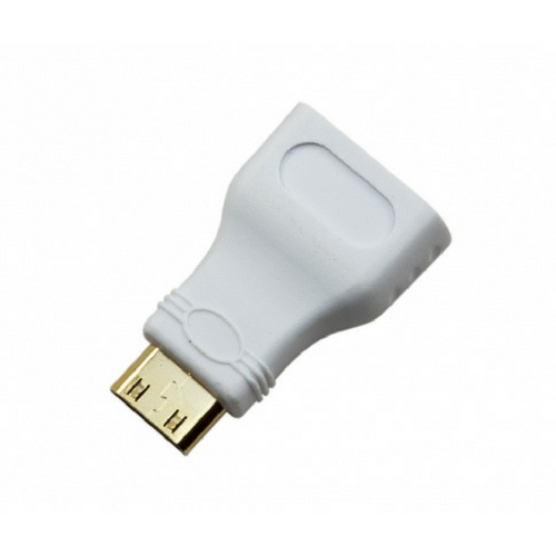Raspberry Pi Zero HDMI Adaptor (Male Mini HDMI to Female HDMI), White