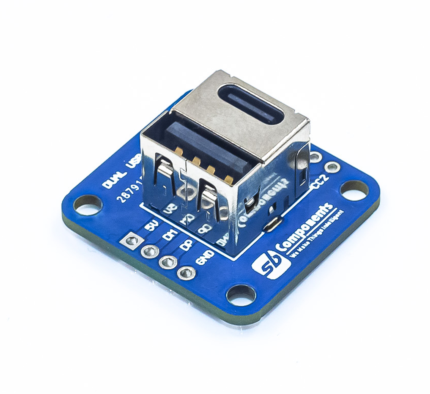 Dual USB Breakout - Breakout for Type c, Type A