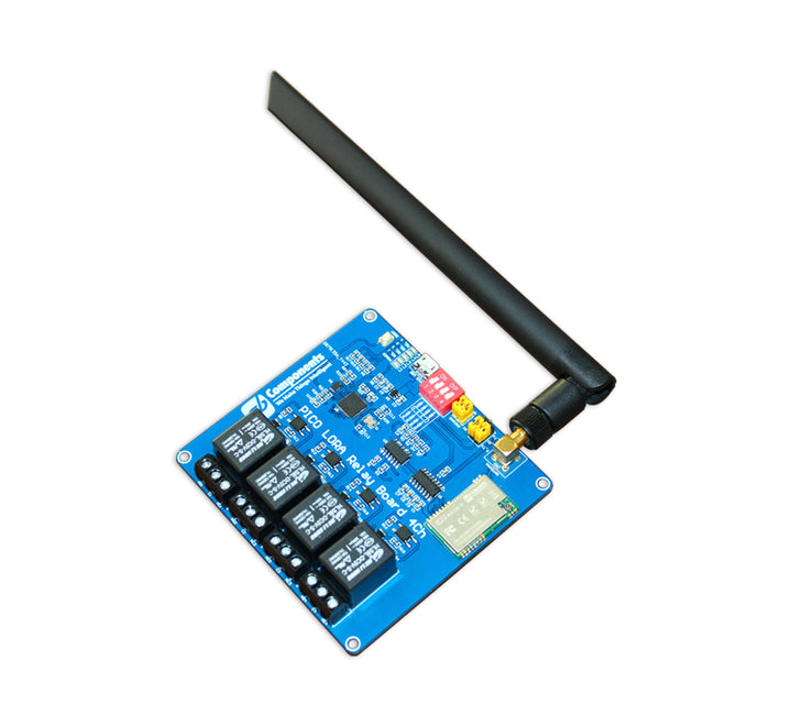 Gate Pi - 4 channel Relay Board with LoRa Module based on RP2040