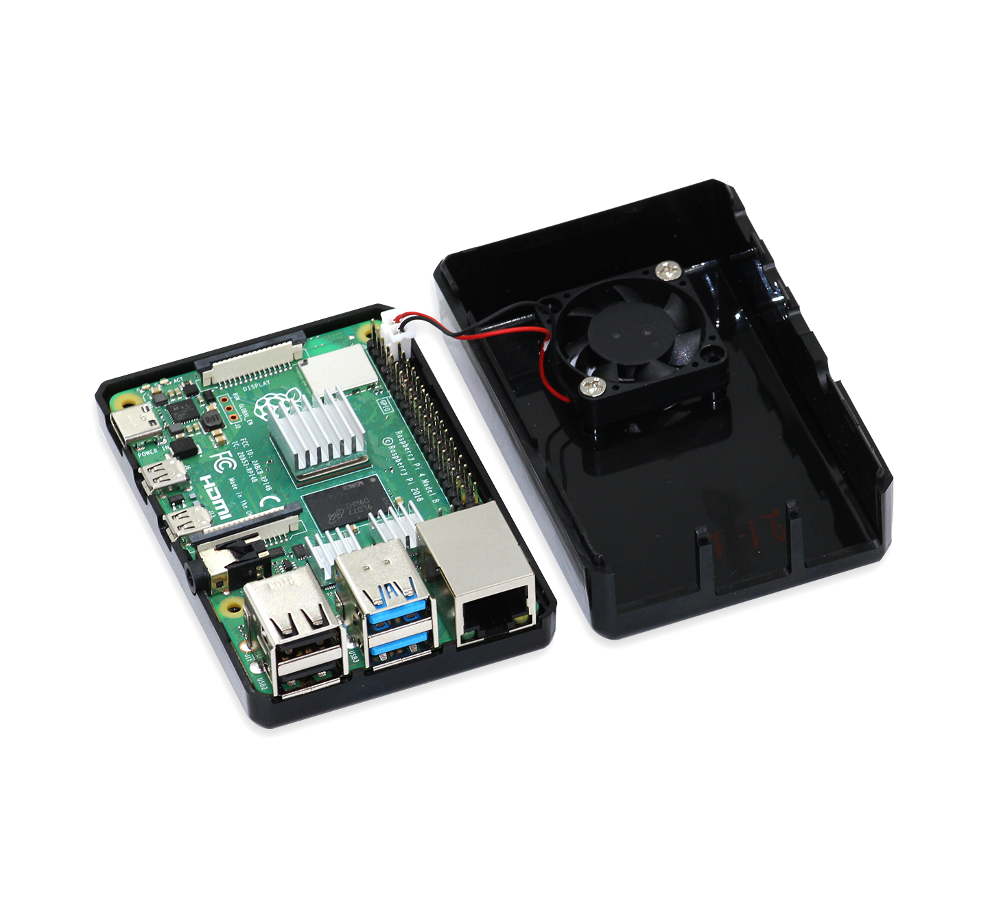 Raspberry Pi Black case with Fan