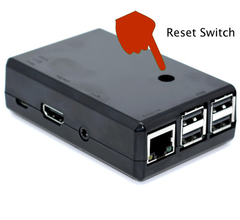 PiStart - Raspberry Pi 3 Case with ON Switch (Black)