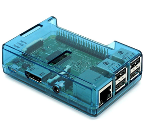 Raspberry Pi 2, 3, 3B+ Open Case, Blue