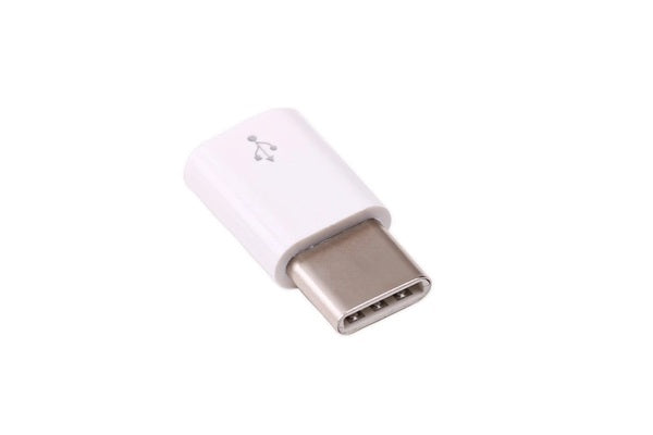 USB Micro-B to USB-C Adapter (White)