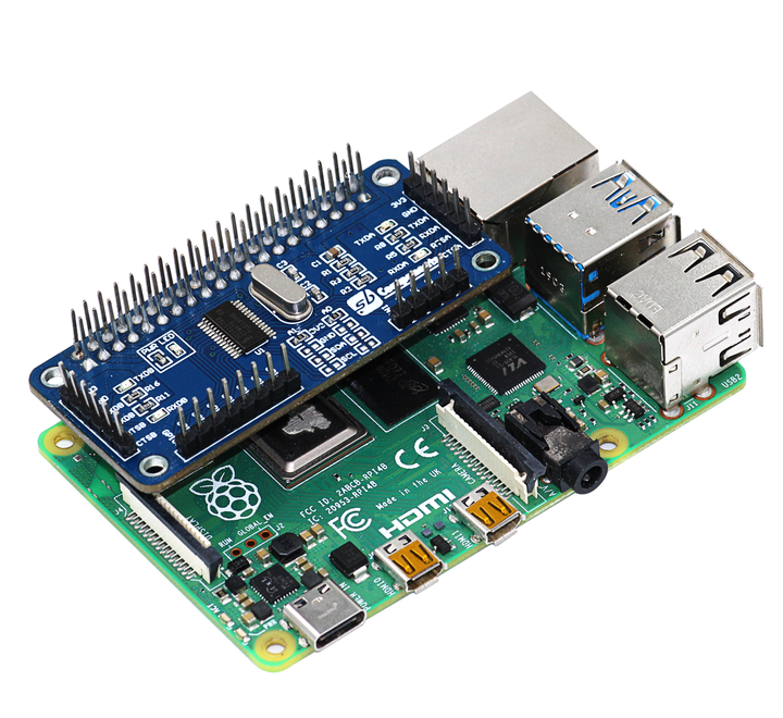 Serial Expansion Hat for Raspberry pi 4