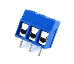 Screw Terminal Block 3-Pin, 5 mm (Blue)