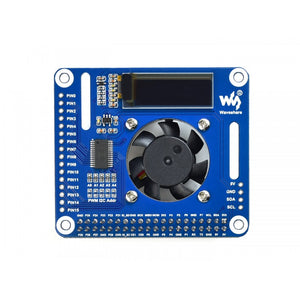 PWM Controlled Fan HAT for Raspberry Pi, I2C Bus, Temperature Monitor