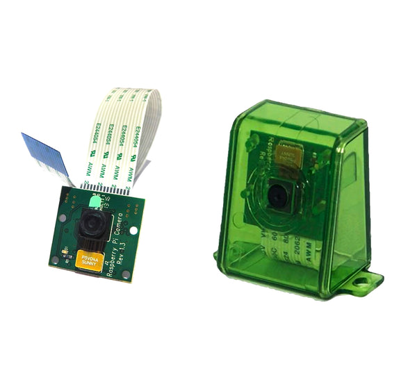 Raspberry Pi Camera with Protective Case - Green