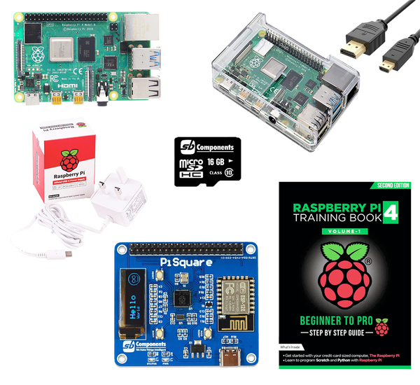 Raspberry Pi 4 Kit with PiSquare
