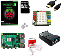 Raspberry Pi 4 Starter Kit with BreadPi & Training Book